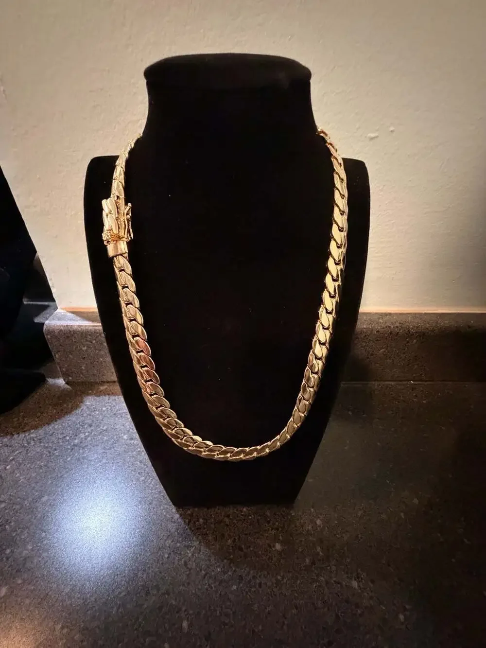14K Gold Filled 12mm Miami Cuban Link Chain Necklace 20 inch